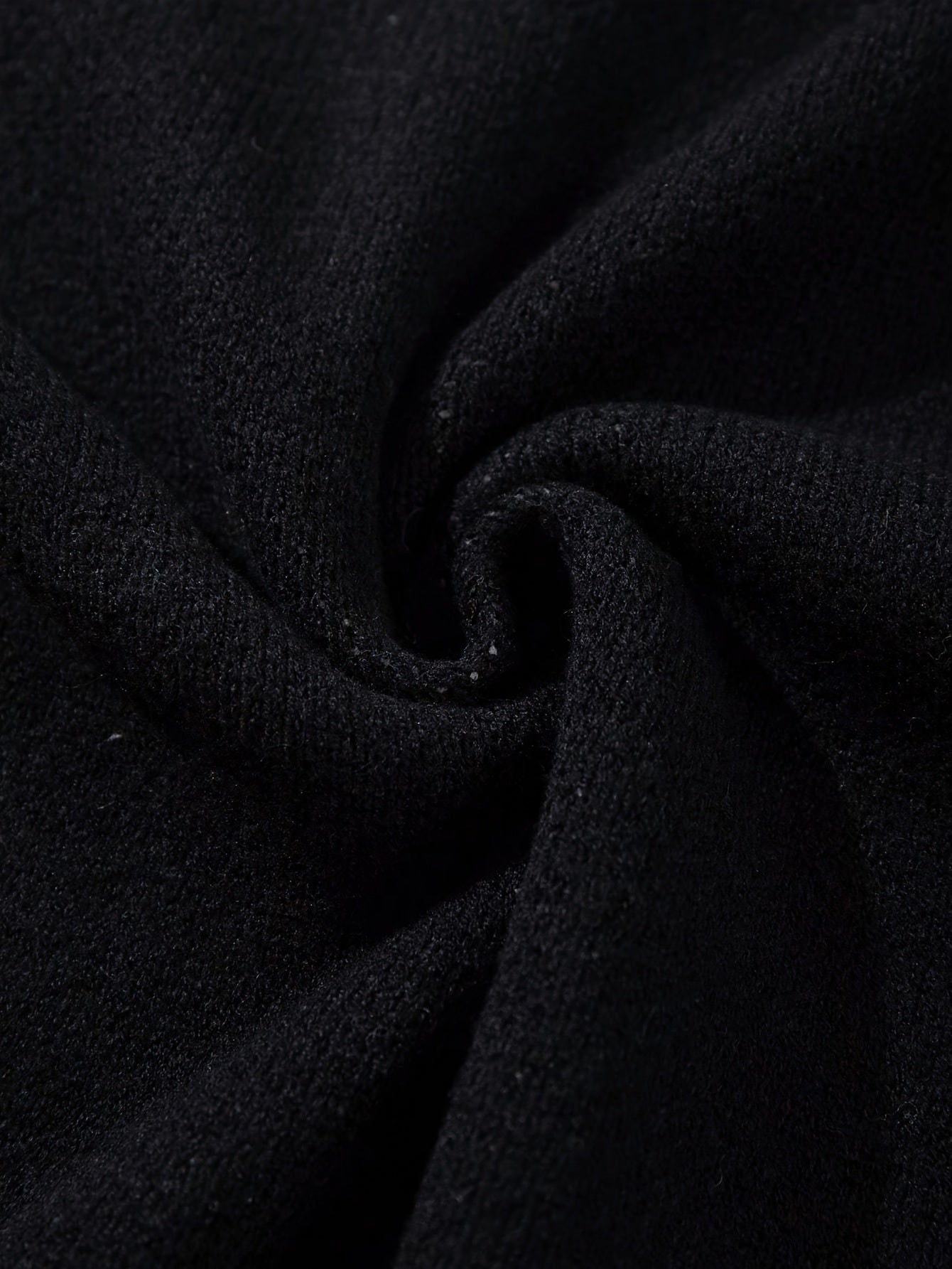 Black Los Angeles Basketball Graphic Distressed Knit Sweater